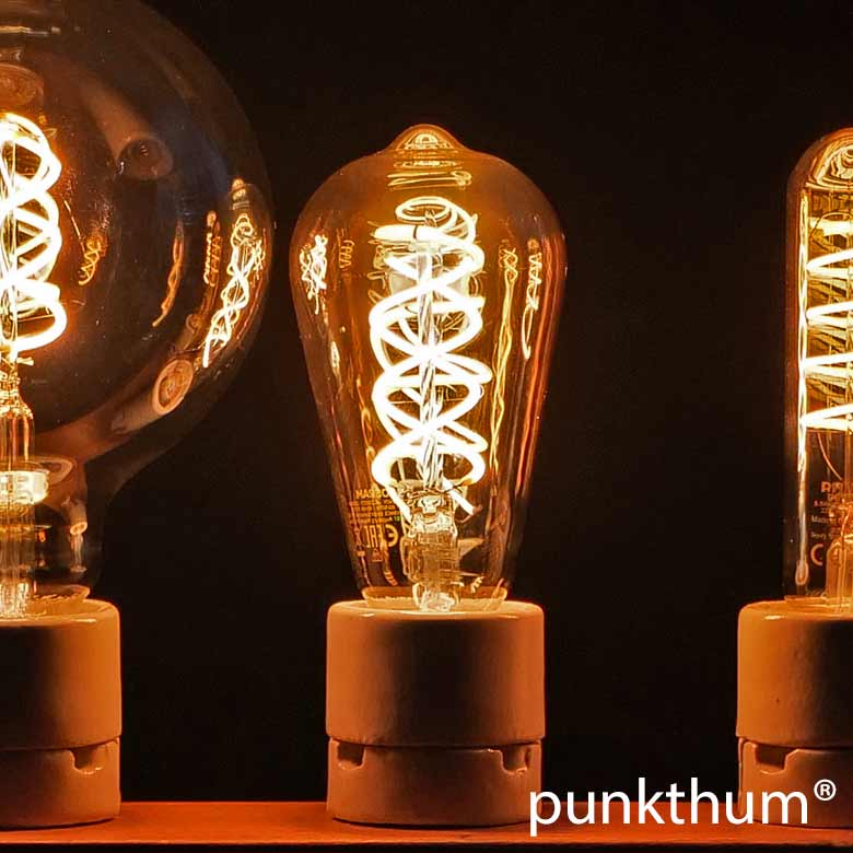 LED Leuchtmittel in Vintage Look von Osram und Philips.